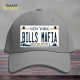 Bills Mafia NY Excelsior Novelty License Plate Hat Tag Cotton Gray