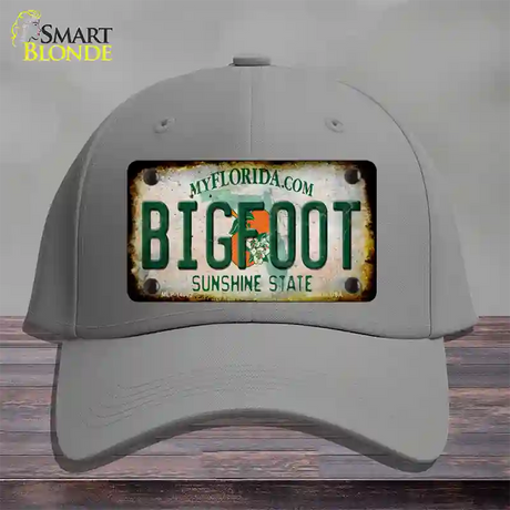 Bigfoot Florida Novelty License Plate Hat Tag Cotton / Gray
