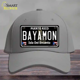 Bayamon Puerto Rico Black Novelty License Plate Hat Cotton / Gray