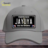 Jayuya Puerto Rico Black Novelty License Plate Hat Cotton / Gray