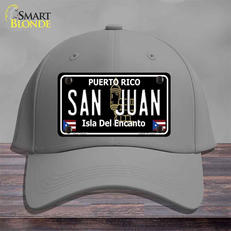 San Juan Puerto Rico Black Novelty License Plate Hat HAT-MLP-14297