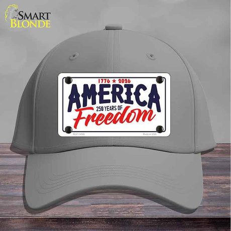America 250 Years Novelty License Plate Hat HAT-MLP-14546 Cotton Gray