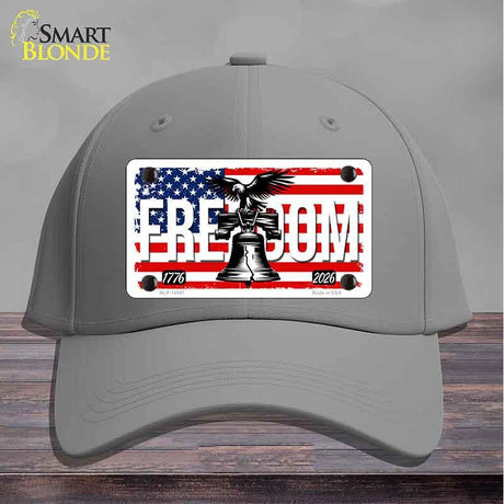 Freedom Liberty Bell Novelty License Plate Hat HAT-MLP-14547 Cotton Gray