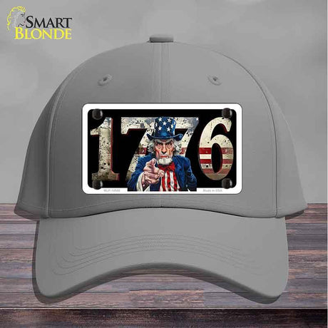1776 Uncle Sam Novelty License Plate Hat HAT-MLP-14548 Cotton Gray
