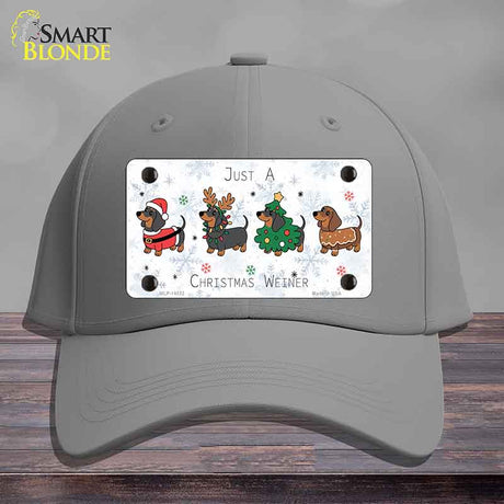 Just a Christmas Weiner Novelty License Plate Hat HAT-MLP-14552