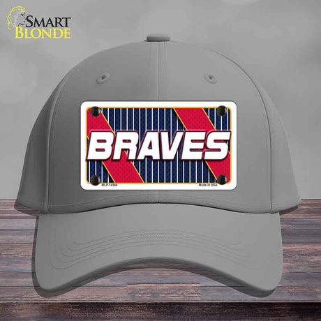 BRAVES Graphic Novelty License Plate Hat HAT-MLP-14566 Cotton Gray