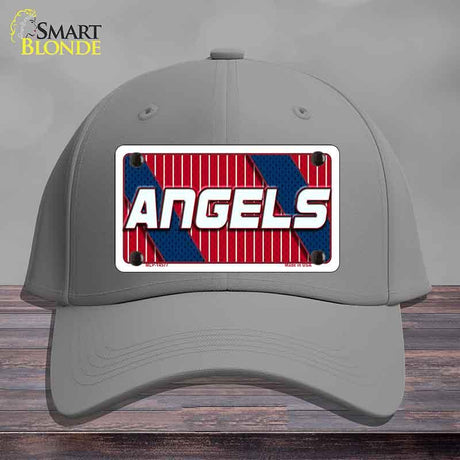 ANGELS Graphic Novelty License Plate Hat HAT-MLP-14577 Cotton Gray