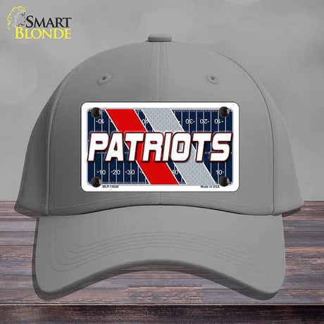 PATRIOTS Graphic Novelty License Plate Hat HAT-MLP-14646 Cotton Gray