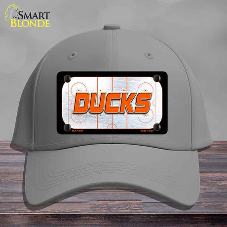 DUCKS Graphic Novelty License Plate Hat HAT-MLP-14657 Cotton Gray