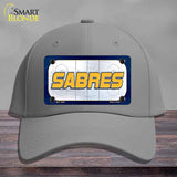 SABRES Graphic Novelty License Plate Hat HAT-MLP-14659 Cotton Gray