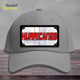 HURRICANES Graphic Novelty License Plate Hat HAT-MLP-14661 Cotton Gray