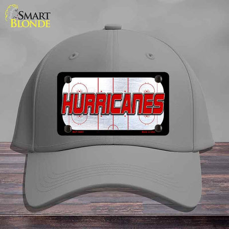 HURRICANES Graphic Novelty License Plate Hat HAT-MLP-14661 Cotton Gray