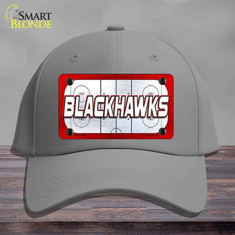 BLACKHAWKS Graphic Novelty License Plate Hat HAT-MLP-14662 Cotton Gray