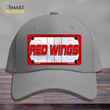 RED WINGS Graphic Novelty License Plate Hat HAT-MLP-14666 Cotton Gray