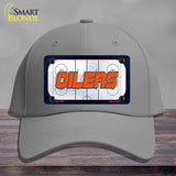 OILERS Graphic Novelty License Plate Hat HAT-MLP-14667 Cotton Gray