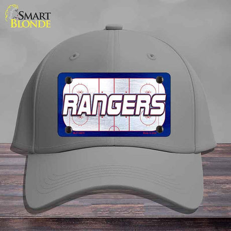 RANGERS Graphic Novelty License Plate Hat HAT-MLP-14675 Cotton Gray