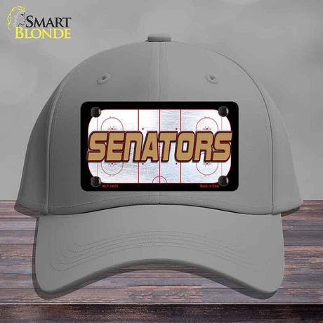 SENATORS Graphic Novelty License Plate Hat HAT-MLP-14676 Cotton Gray