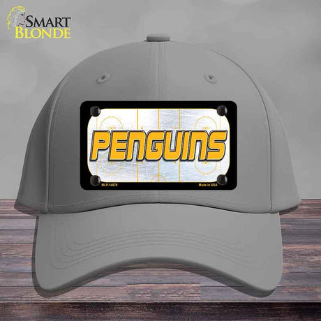 PENGUINS Graphic Novelty License Plate Hat HAT-MLP-14678 Cotton Gray