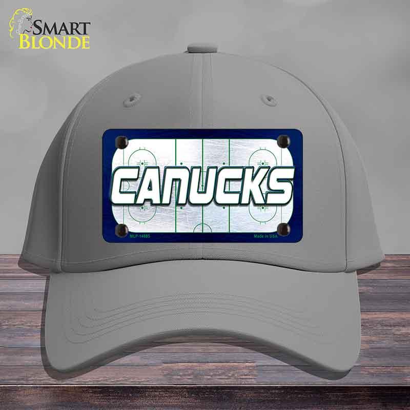 CANUCKS Graphic Novelty License Plate Hat HAT-MLP-14685 Cotton Gray