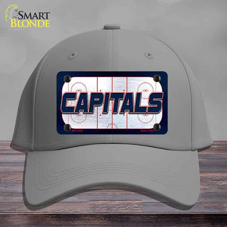 CAPITALS Graphic Novelty License Plate Hat HAT-MLP-14687 Cotton Gray