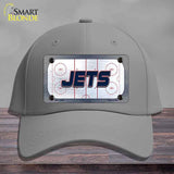 JETS Graphic Novelty License Plate Hat HAT-MLP-14688 Cotton Gray