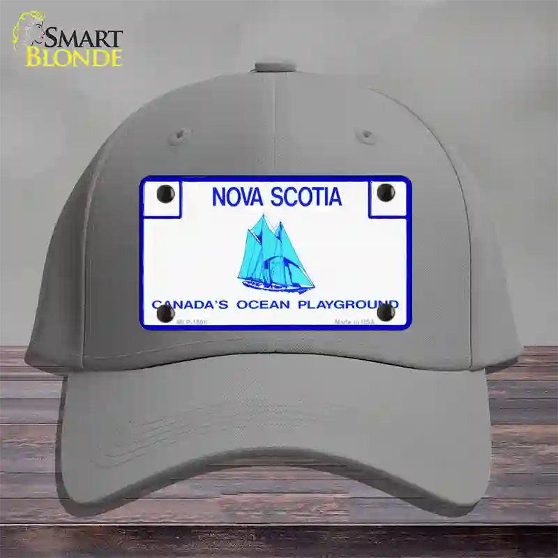 Nova Scotia Novelty License Plate Hat Cotton / Gray