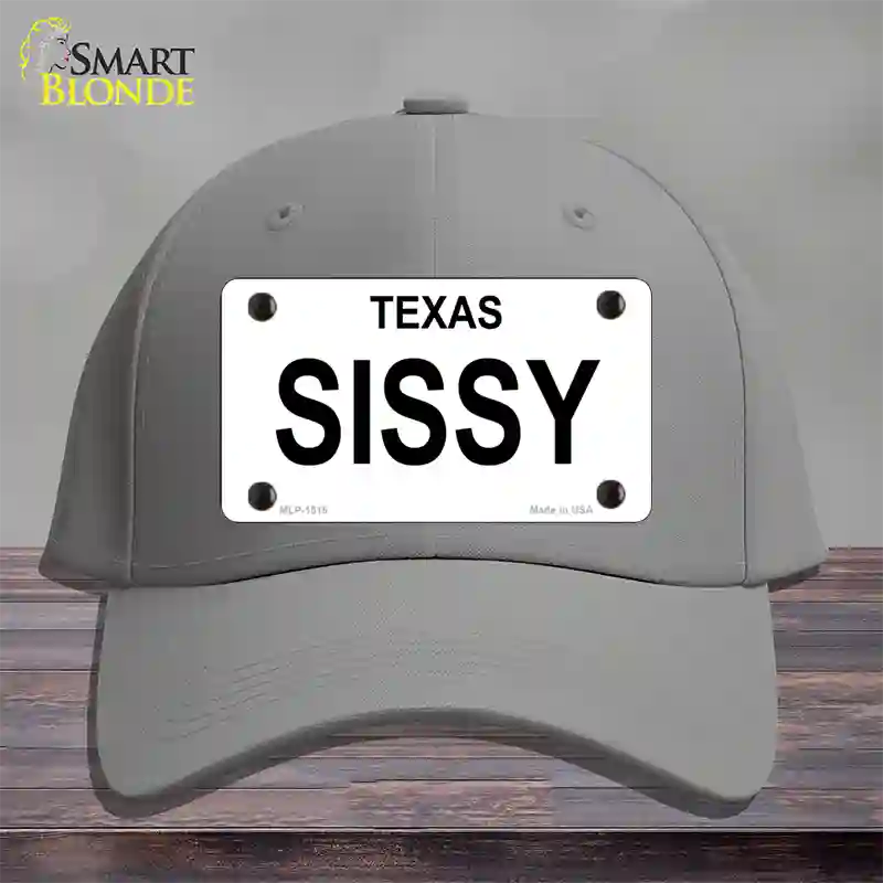 SISSY Novelty License Plate Hat Cotton / Gray