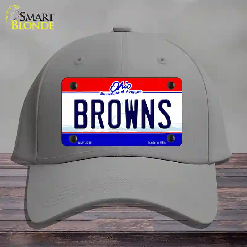 Browns Ohio State Novelty License Plate Hat Cotton / Gray