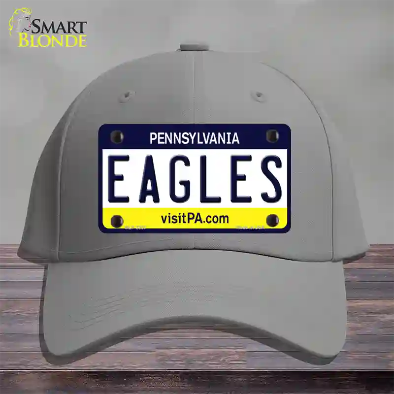 Eagles Pennsylvania State Novelty License Plate Hat Cotton / Gray