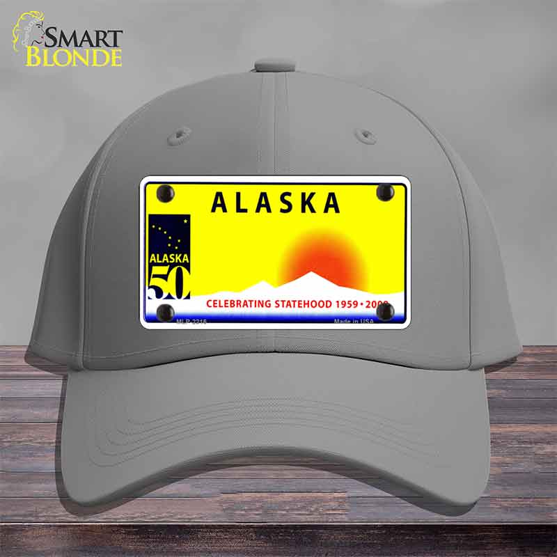 Alaska State Blank Novelty License Plate Hat HAT-MLP-2216