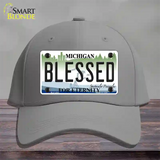 Blessed Michigan State Novelty License Plate Hat Cotton / Gray