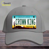 Crown King Novelty License Plate Hat Cotton / Gray