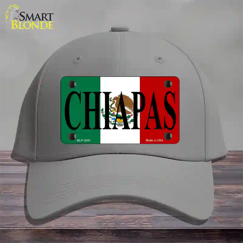 Chiapas Novelty License Plate Hat Cotton / Gray