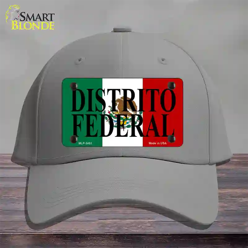 Distrito Federal Mexico Flag Novelty License Plate Hat Cotton / Gray
