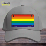 Rainbow Flag Novelty License Plate Hat Cotton / Gray