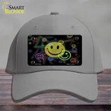 Smiley Novelty License Plate Hat Cotton / Gray