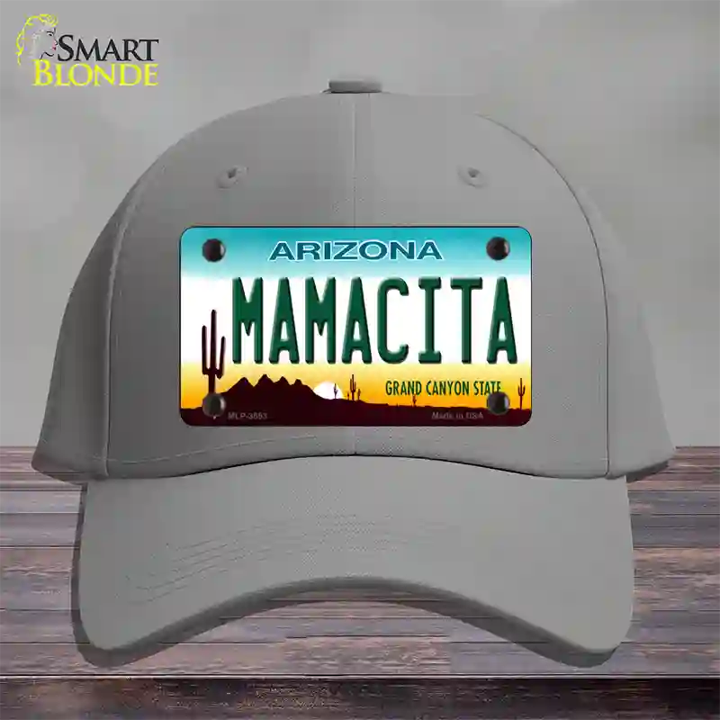 Mamacita Arizona Novelty License Plate Hat Cotton / Gray
