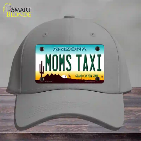 Moms Taxi Arizona Novelty License Plate Hat Cotton / Gray