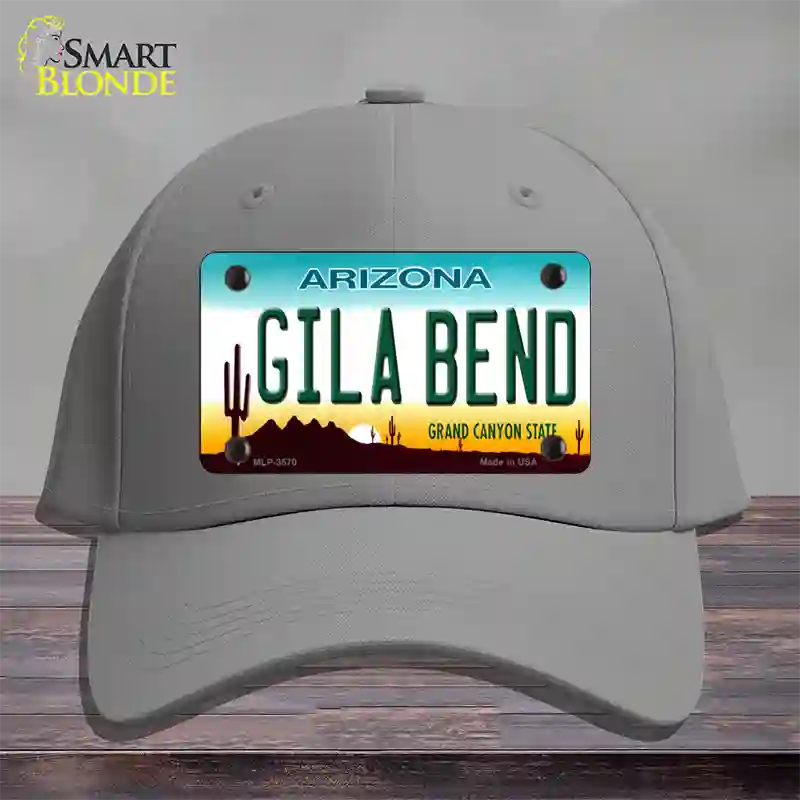 Gila Bend Arizona Novelty License Plate Hat Cotton / Gray