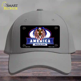 America United Novelty License Plate Hat Cotton / Gray
