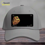 Basketball Champ Ring Offset Novelty License Plate Hat Cotton / Gray
