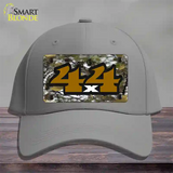 4x4 Camouflage Novelty License Plate Hat Cotton / Gray