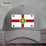Alderney Flag Novelty License Plate Hat Cotton / Gray