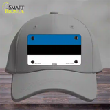 Estonia Flag Novelty License Plate Hat Cotton / Gray