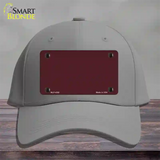 Burgundy Novelty License Plate Hat Cotton / Gray