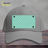 Mint Polka Dot Novelty License Plate Hat Cotton / Gray