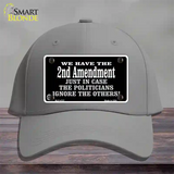 2nd Amendment In Case Politicians Ignore Novelty License Plate Hat Cotton / Gray
