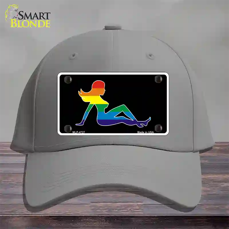 Mud Flap Girl Novelty License Plate Hat Cotton Gray