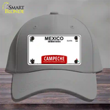 Campeche Mexico Blank Novelty License Plate Hat Cotton / Gray