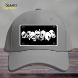 Skulls Novelty License Plate Hat Cotton / Gray